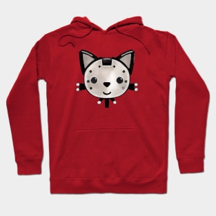 Black Kitty Skinny Bot Hoodie